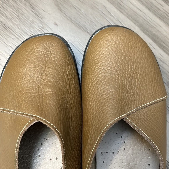 SOCOFY LEATHER SLIP ON FLATS/SLIDES 38=7 - Picture 8 of 16